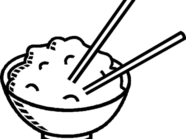 Rice Cliparts Outline - Food Black And White Clipart - Free Transparent PNG Clipart Images Download. - Food Transparent PNG Free Download