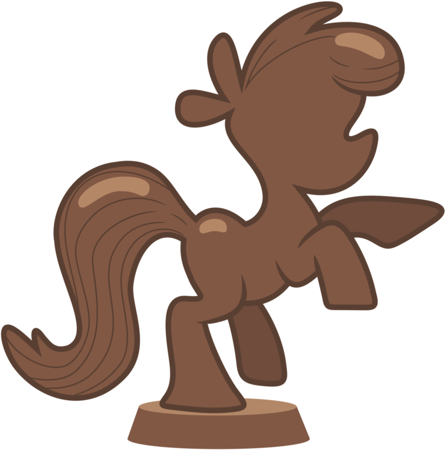 Chocolate Pony Statue By Pikamander2 - Mlp Pictures Of Foods - Free Transparent PNG Clipart Images Download. - Food Transparent PNG Free Download