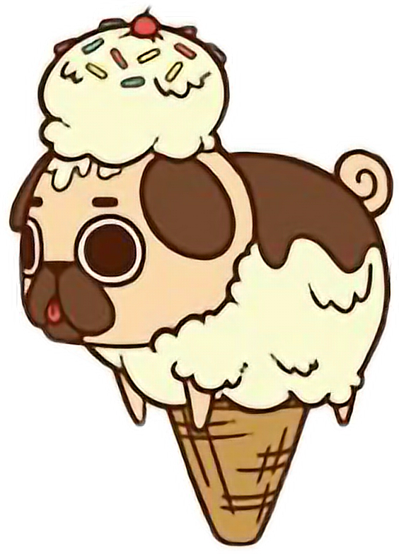 Report Abuse - Drawing Of Food Cute Pugs - Free Transparent PNG Clipart Images Download. - Food Transparent PNG Free Download