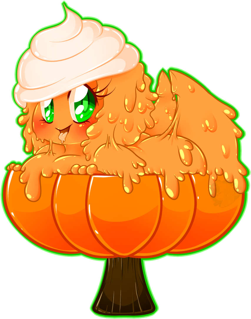 Pumpkin Pudding Slime Girl - Food Slime Girl - Free Transparent PNG Clipart Images Download. - Food Transparent PNG Free Download