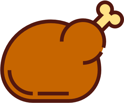 Cartoon Chicken Leg Download - Chicken As Food - Free Transparent PNG Clipart Images Download. - Food Transparent PNG Free Download