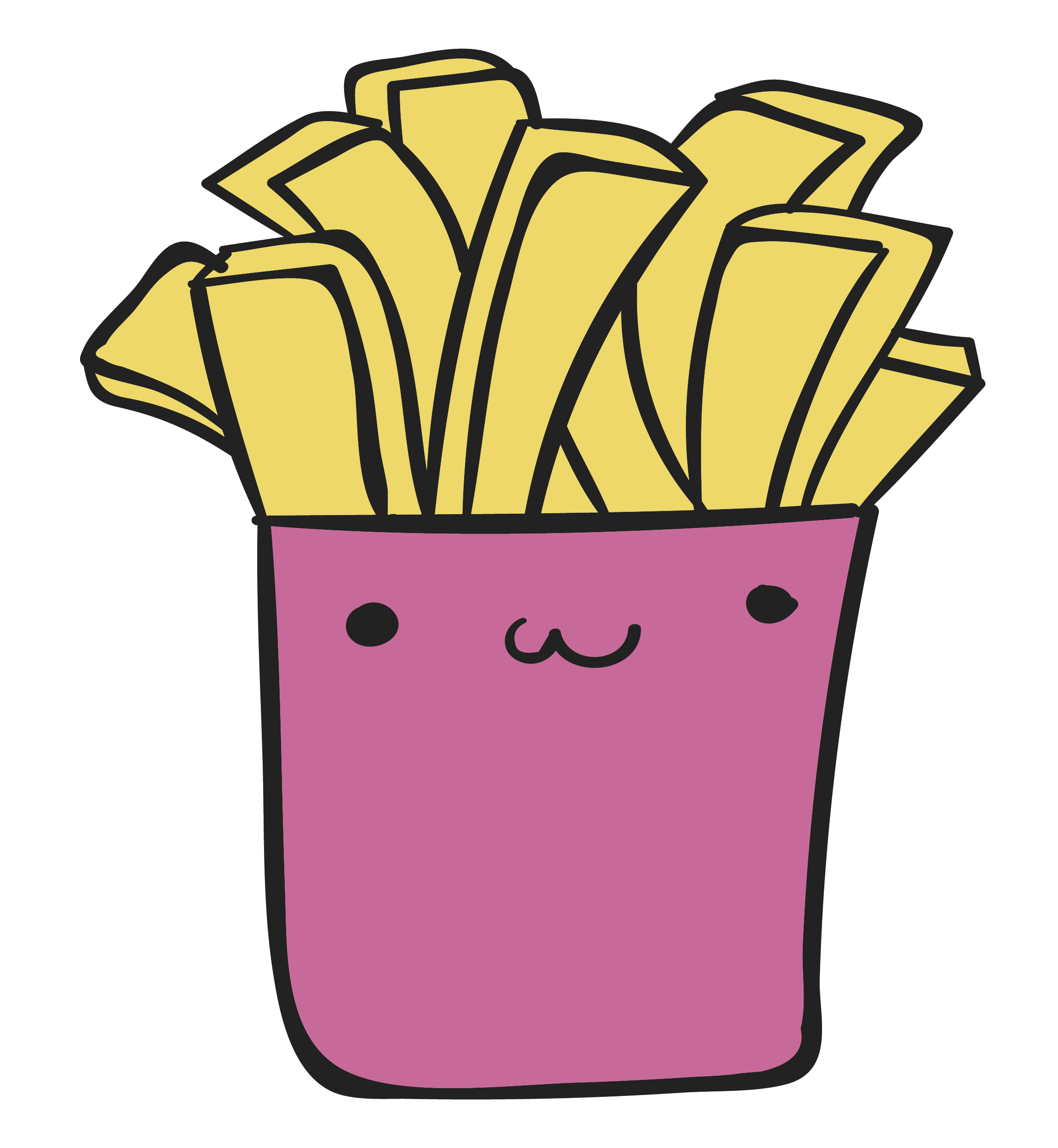 French Fries Junk Food Drawing Clip Art - Food Drawing Transparent PNG - 2300x2494 - Free Download on - Food Transparent PNG Free Download