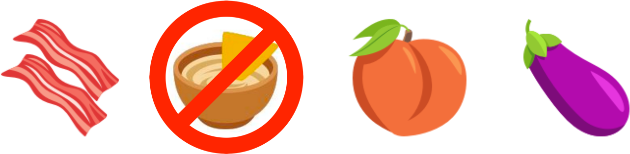 The Hummus Bowl Is Unlikely To Become An Emoji, While - No Food Emoji - Free Transparent PNG Clipart Images Download. - Food Transparent PNG Free Download