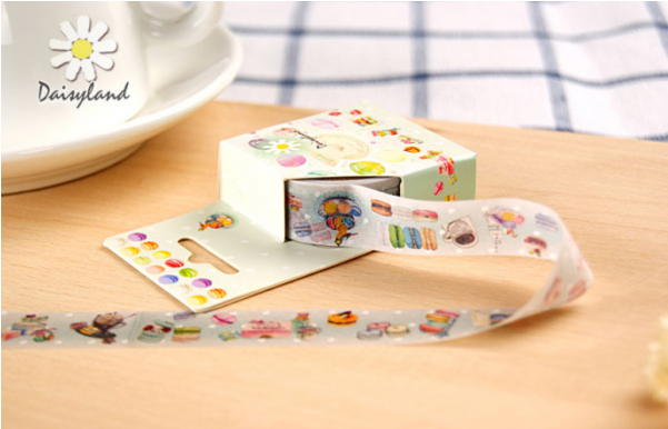 Cute Food And Drink Party - Vipasnam Cartoon Cat Masking Washi Tape Sticky Stationery Transparent PNG - 600x600 - Free Download on - Food Transparent PNG Free Download