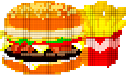 Food Color By Number Pixel Number Draw Coloring Apk - Food Coloring - Free Transparent PNG Clipart Images Download. - Food Transparent PNG Free Download