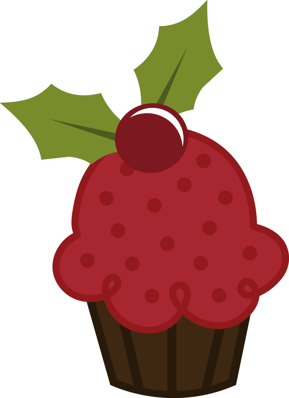 Christmas Cupcake Clip Art - Christmas Food Clipart Png - Free Transparent PNG Clipart Images Download. - Food Transparent PNG Free Download