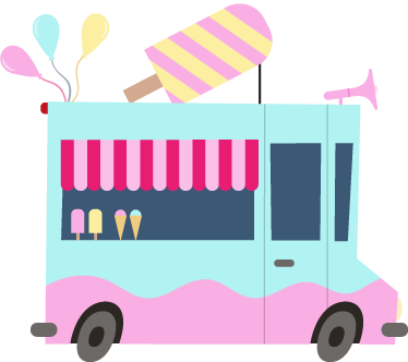 Ice Cream Truck Kids Stickers - Hot Dog Food Truck Clip Art Transparent PNG - 374x332 - Free Download on - Food Transparent PNG Free Download