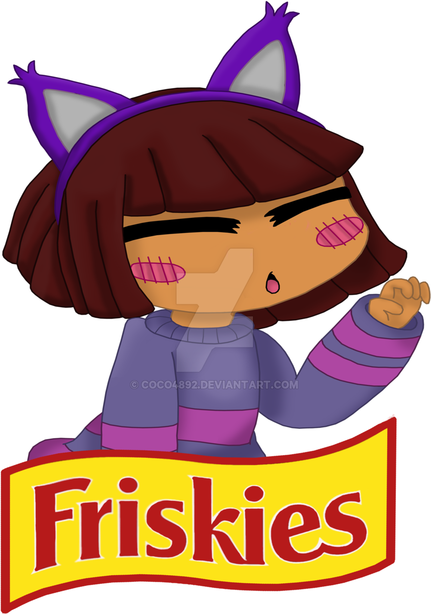 Frisk - Frisk Cat Food Women's Fitted V-neck T-shirt - Free Transparent PNG Clipart Images Download. - Food Transparent PNG Free Download
