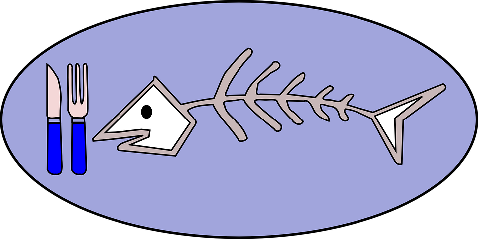 Fish Skeleton Cartoon 4, - Sea Food Clip Art - Free Transparent PNG Clipart Images Download. - Food Transparent PNG Free Download