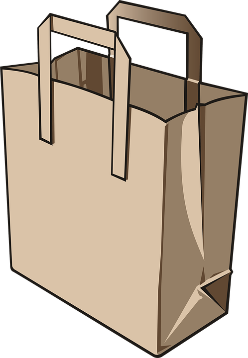 Bag, Paper Bag, Paper, Commissions, Food, Supermarket - Clip Art Paper Bag Transparent PNG - 498x720 - Free Download on - Food Transparent PNG Free Download