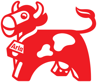 The Arla Cow Is The Logo For A Swedish Dairy - Arla Foods - Free Transparent PNG Clipart Images Download. - Food Transparent PNG Free Download