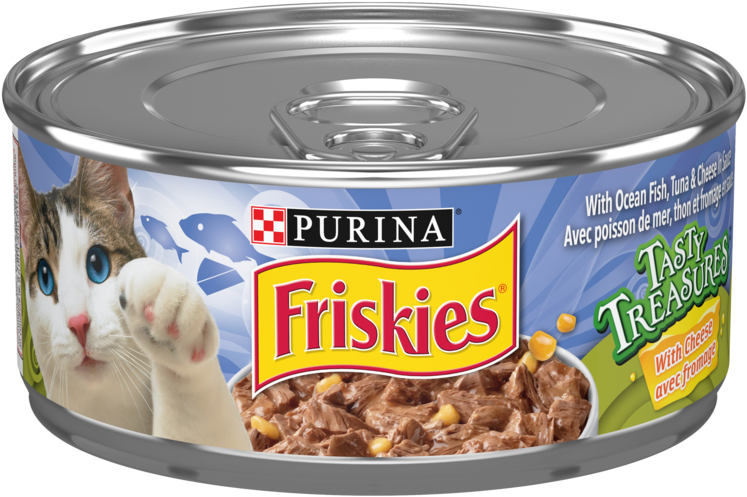 Friskies® Tasty Treasures™ With Ocean Fish, Tuna & - Friskies Chicken & Cheese In Gravy Wet Cat Food Transparent PNG - 750x750 - Free Download on - Food Transparent PNG Free Download