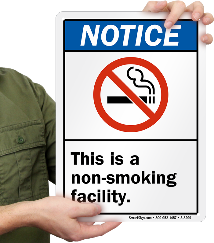 Notice Non Smoking Facility Sign - No Food Or Drink In Waiting Room - Free Transparent PNG Clipart Images Download. - Food Transparent PNG Free Download