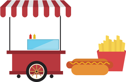 50 Completos Italianos 50 Papas Fritas Operador Carrito - Food Cart Vector - Free Transparent PNG Clipart Images Download. - Food Transparent PNG Free Download