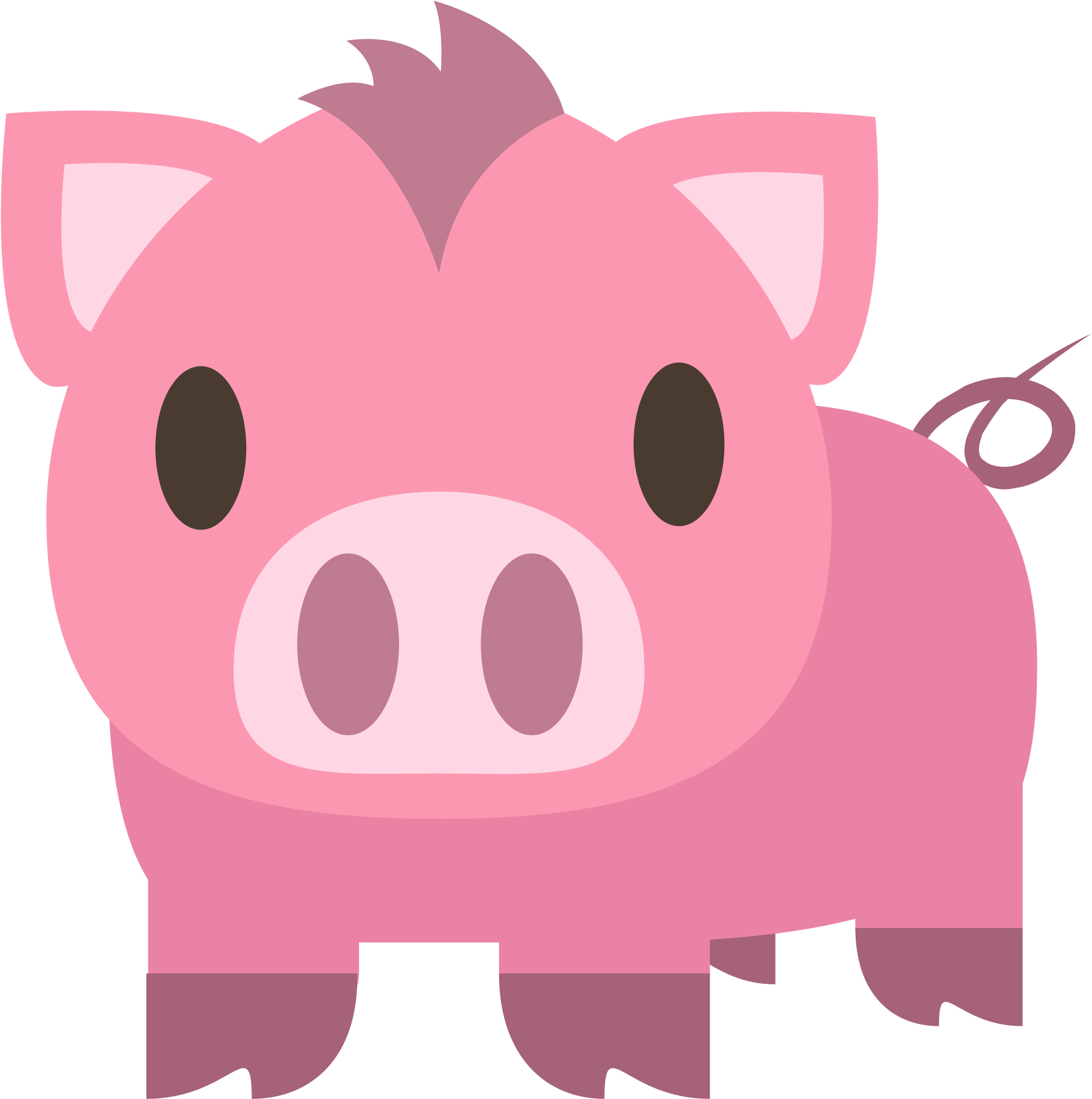 Pink Pig Cliparts 28, Buy Clip Art - Friend Not Food Mugs - Free Transparent PNG Clipart Images Download. - Food Transparent PNG Free Download