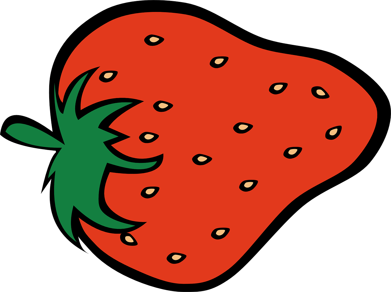 Strawberry Food Fruit Fresh Transparent Image - Clipart Of A Strawberry - Free Transparent PNG Clipart Images Download. - Food Transparent PNG Free Download