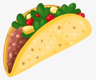 Cartoon Taco Clip Art 3 Clipartcow - Taco Clipart Transparent Background, HD Png Download - Food Transparent PNG Free Download