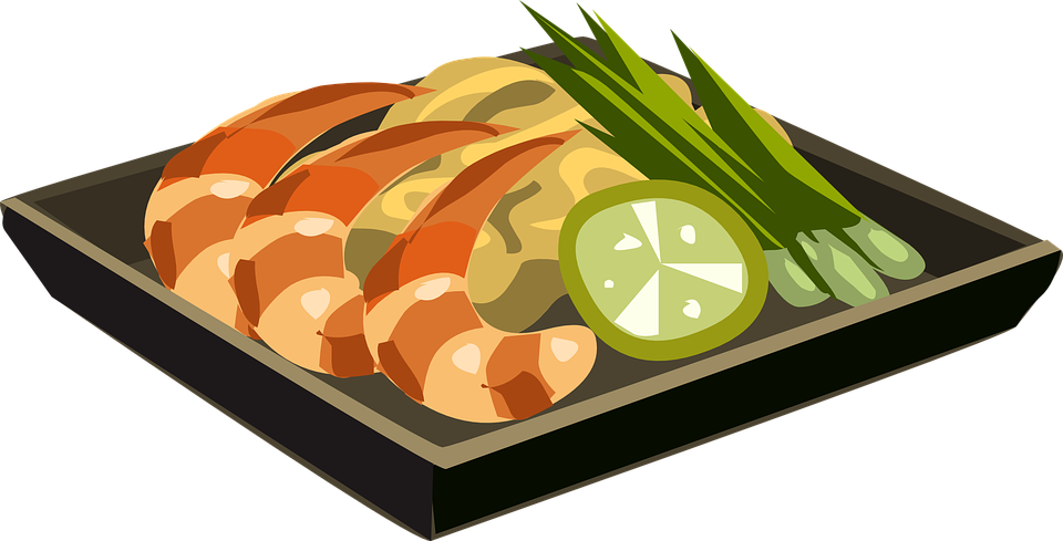 Search Clip Art Food, Plate, Fish, Vegetable, Prawns - Food - Free Transparent PNG Clipart Images Download. - Food Transparent PNG Free Download