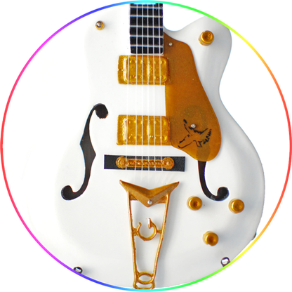 Neil Young Guitar Miniature White Flacon - Hair In Food - Free Transparent PNG Clipart Images Download. - Food Transparent PNG Free Download