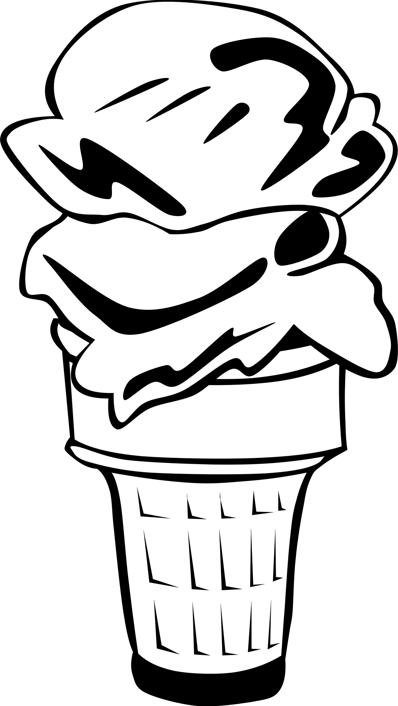 Fast Food, Desserts, Ice Cream Cone, Double - Ice Cream Cone Clip Art - Free Transparent PNG Clipart Images Download. - Food Transparent PNG Free Download