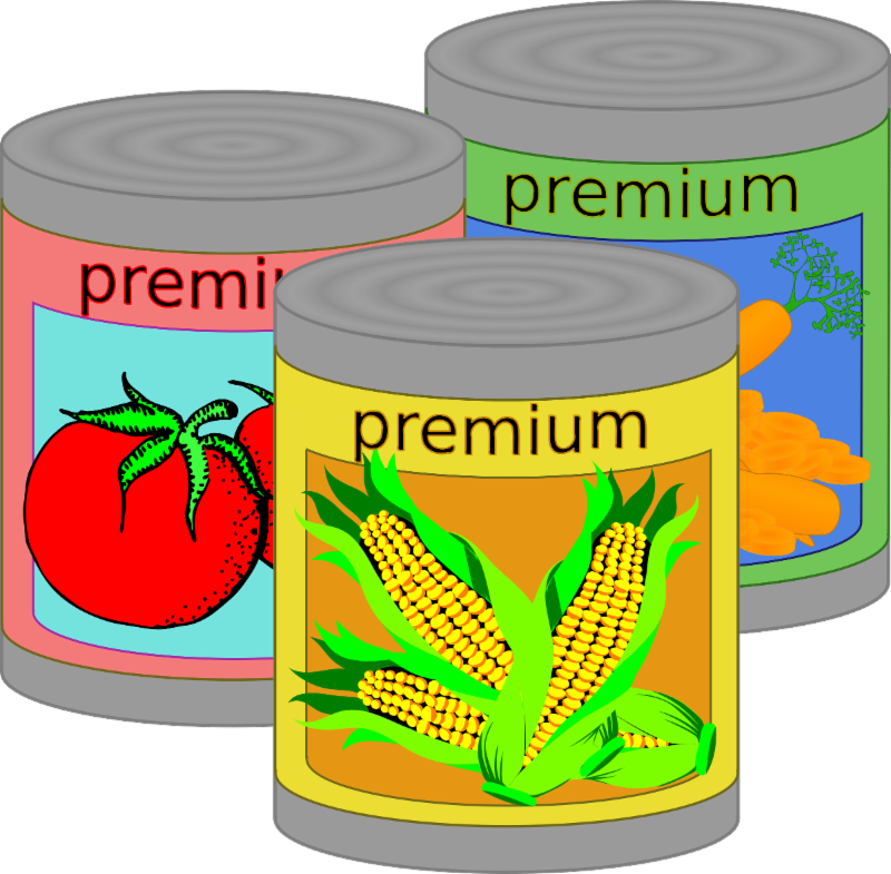 Food Bank Clipart Svg Free Library - Canned Food Clip Art Transparent PNG - 733x720 - Free Download on - Food Transparent PNG Free Download