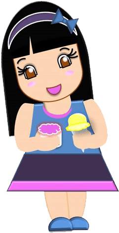 Little Girl With Ice Scramble And Snow Cone - Food Cart - Free Transparent PNG Clipart Images Download. - Food Transparent PNG Free Download