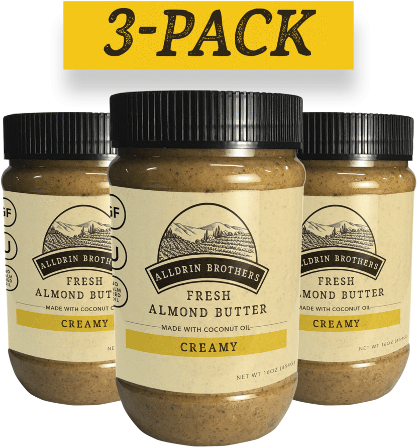 Creamy Almond Butter - Miracle Natural Foods Creamy Almond Butter | 3-pack Transparent PNG - 932x1024 - Free Download on - Food Transparent PNG Free Download