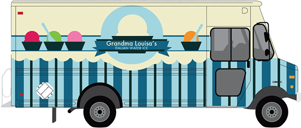 Grandma Louisas Italian Water Ice Food Truck - Food Truck Graphic Png - Free Transparent PNG Clipart Images Download. - Food Transparent PNG Free Download