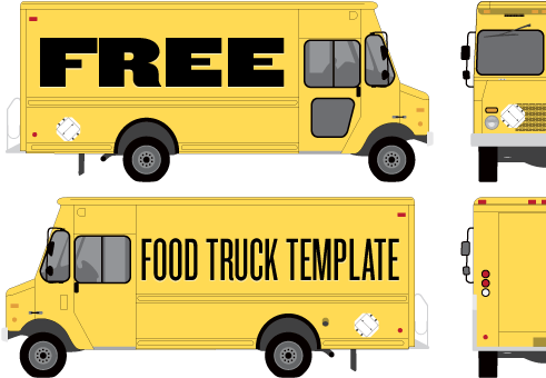Food Truck Wrap Template By Studiofluid - Food Truck Template Vector - Free Transparent PNG Clipart Images Download. - Food Transparent PNG Free Download