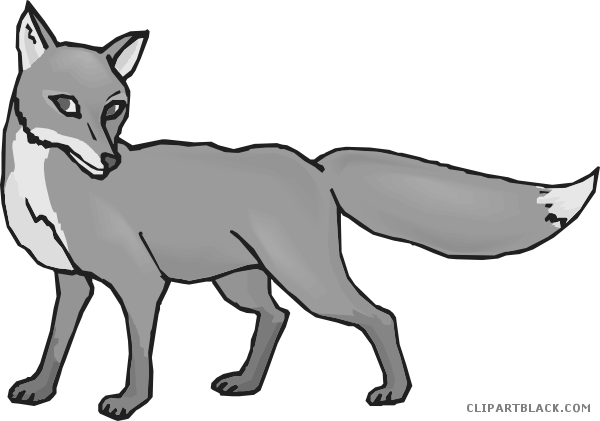 Fox Animal Free Black White Clipart Images Clipartblack - Food Chain Of The Forest - Free Transparent PNG Clipart Images Download. - Food Transparent PNG Free Download