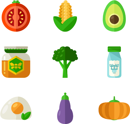 Organic Food 12 Icons - Healthy Food Icon Png Transparent PNG - 600x564 - Free Download on - Food Transparent PNG Free Download