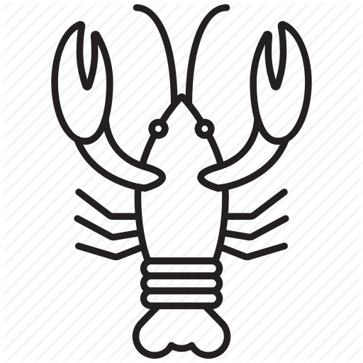 Abstract Silhouette Of Lobster Premium Clipart - Lobster Black And White Clipart - Free Transparent PNG Clipart Images Download. - Food Transparent PNG Free Download