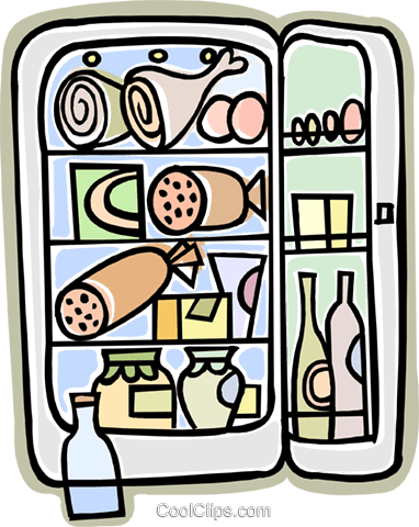 Refrigerator Fully Stocked Royalty Free Vector Clip - Food Storage Clip Art - Free Transparent PNG Clipart Images Download. - Food Transparent PNG Free Download