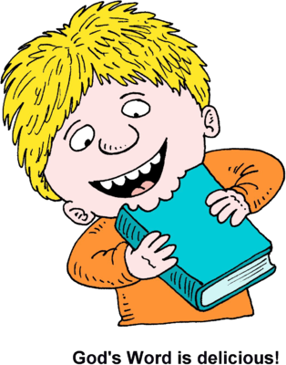 Clip Art Of Boy Eating Bible - Bible Food Clip Art - Free Transparent PNG Clipart Images Download. - Food Transparent PNG Free Download