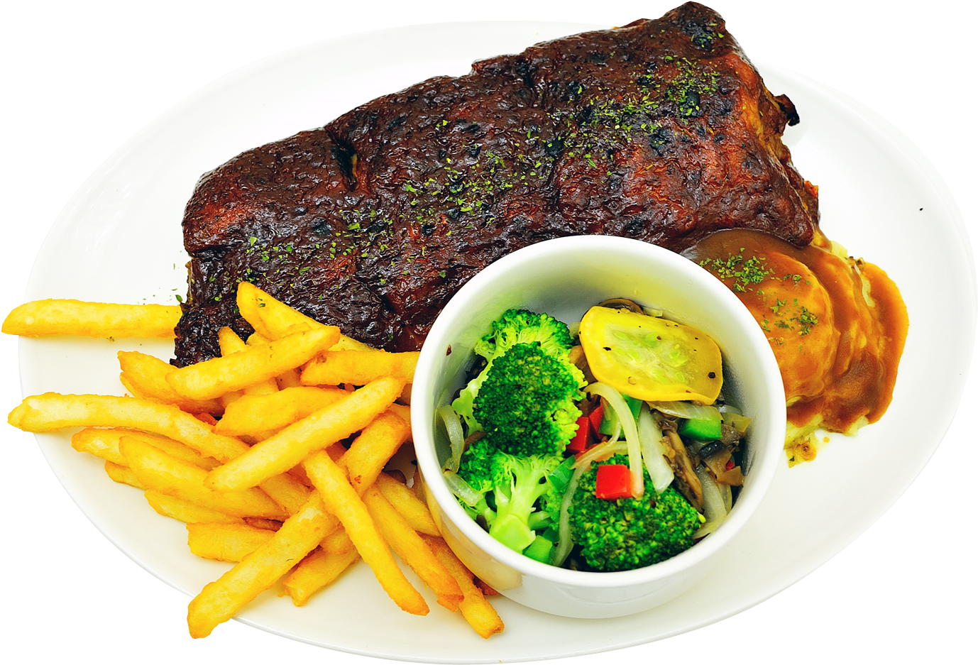 Grilled Food Clipart Steak Frite - Plate Of Food Png - Free Transparent PNG Clipart Images Download. - Food Transparent PNG Free Download