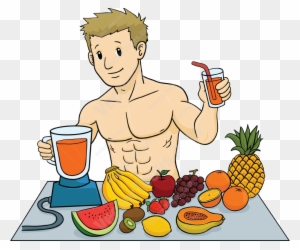 Members - Eating Healthy Food Cartoon - Free Transparent PNG Clipart Images Download. - Food Transparent PNG Free Download