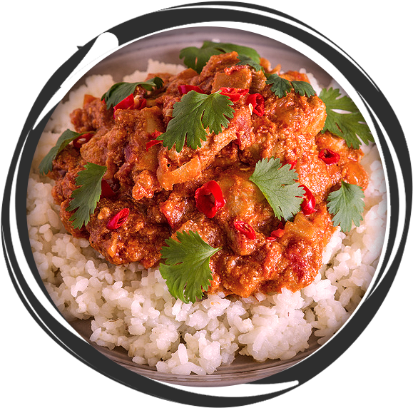 Indian Chicken Curry And White Rice - Вкусные Блюда, HD Png Download - Food Transparent PNG Free Download
