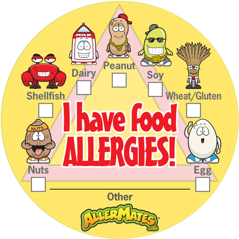 Food Allergy Stickers For Kids Allergy Stickers For - Allergy Sticker Transparent PNG - 500x500 - Free Download on - Food Transparent PNG Free Download