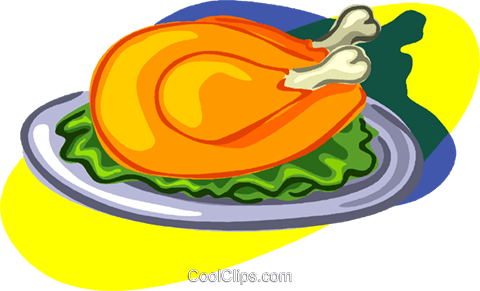 Cooked Chicken Royalty Free Vector Clip Art Illustration - Chicken As Food - Free Transparent PNG Clipart Images Download. - Food Transparent PNG Free Download