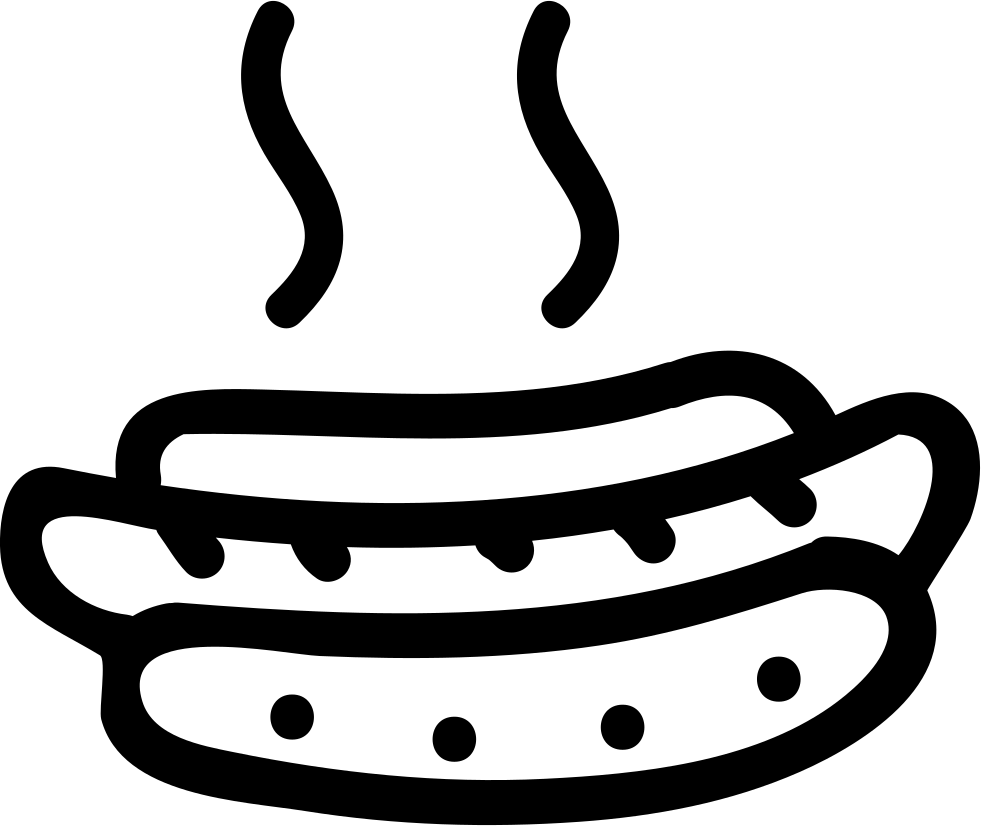 Hot Dog Hand Drawn Food Outline Comments - Hand Drawn Food Transparent - Free Transparent PNG Clipart Images Download. - Food Transparent PNG Free Download