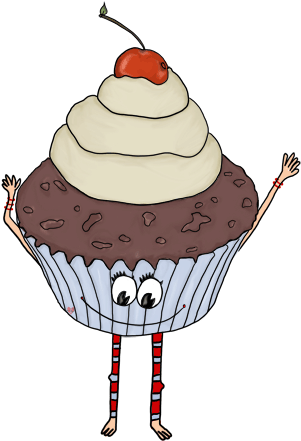 Cupcake Pictures Cartoon - Cartoon Food With Legs And Arms - Free Transparent PNG Clipart Images Download. - Food Transparent PNG Free Download