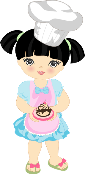 Food Clipartgirl Clipartpastry Chefart - Desenho Chef De Cozinha Menina Png - Free Transparent PNG Clipart Images Download. - Food Transparent PNG Free Download