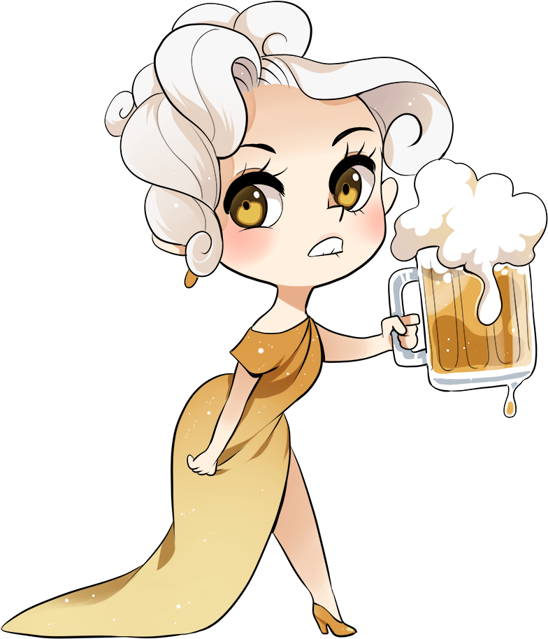 Beer Chan By Meago Beer Chan By Meago - Cute Drawing Girl Of Food - Free Transparent PNG Clipart Images Download. - Food Transparent PNG Free Download