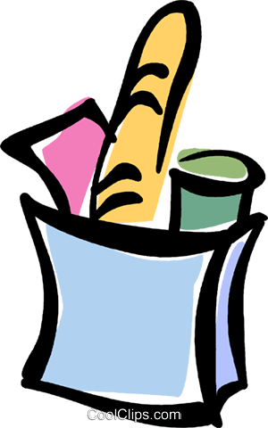 Bag Of Groceries Royalty Free Vector Clip Art Illustration - Markham Food Bank - Free Transparent PNG Clipart Images Download. - Food Transparent PNG Free Download
