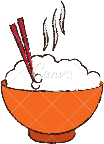 Rice Clipart Hot Rice - Bowl Of Food Drawing - Free Transparent PNG Clipart Images Download. - Food Transparent PNG Free Download