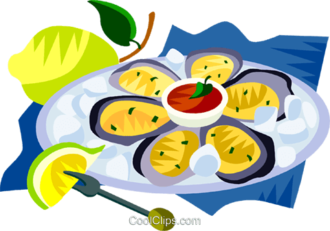 Eu European Cuisine Oyster Platter Royalty Free Vector - Food - Free Transparent PNG Clipart Images Download. - Food Transparent PNG Free Download