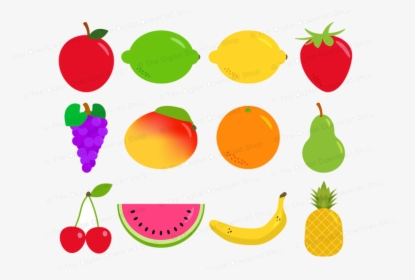 Healthy Food Fruit Clipart Fruit Graphics Healthy Foods - Cute Healthy Food Clipart, HD Png Download - Food Transparent PNG Free Download
