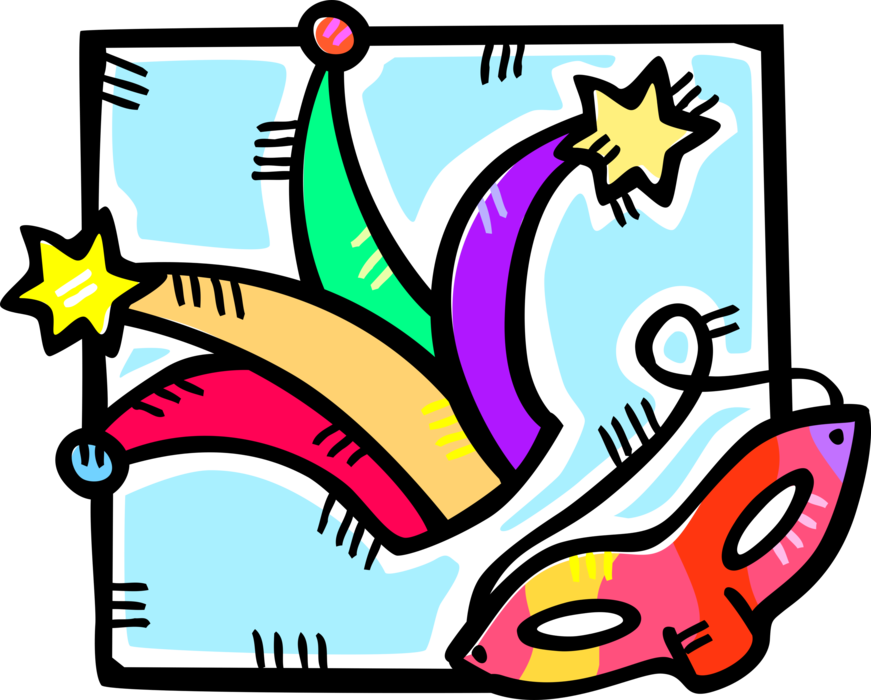 Clip Art Of Child Watching A Lightning Storm Out Of - Mardi Gras Clip Art - Free Transparent PNG Clipart Images Download. - Food Transparent PNG Free Download