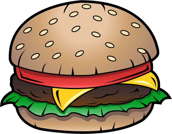 Hamburger Burger Clipart Clipart Kid - Food Clipart - Free Transparent PNG Clipart Images Download. - Food Transparent PNG Free Download