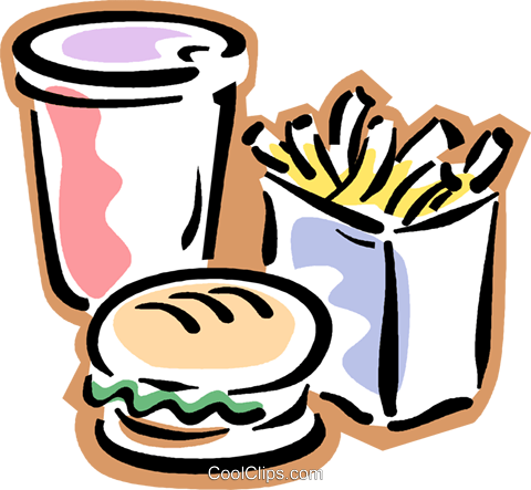 Fast Food, Bebida, Batata Frita, Hambúrguer Livre De - Cartoon Burger And Chips Transparent PNG - 480x443 - Free Download on - Food Transparent PNG Free Download